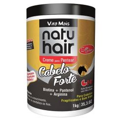 Natu Hair Creme para Pentear Cabelo Forte 1kg