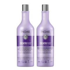 Inoar Kit Cicatrifios Shampoo e Condicionador Matizador 2x800mL Loiro Perfeito