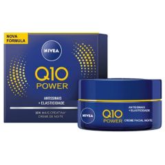 Nivea Q10 Power Antissinais + Elasticidade Creme Facial Noite 50g Todos os Tipos de Pele