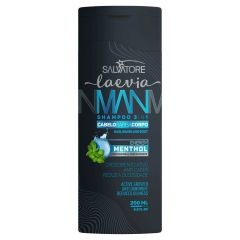 Salvatore Laevia Man SHampoo 3 em 1 200ml Menthol