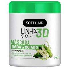 Softhair Linha 3D Soft Máscara Baba de Quiabo 240g