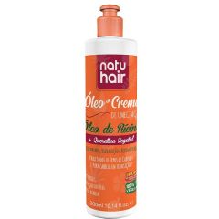 Natu Hair Óleo em Creme Umectante 300ml Óleo de Rícino