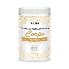 Kelma Creme Esfoliante Desodorante Corpo 950g com Óleo de Amêndoas e Silicone