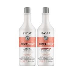 Inoar Kit Cicatripontas Shampoo e Condicionador 2X1L Cabelos Longos