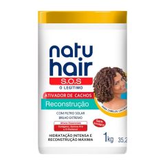 Natu Hair SOS Ativador de Cachos Reconstrução 1kg