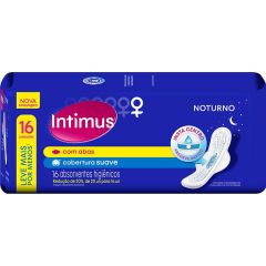 Intimus Absorvente Higiênico Noturno c/ Abas 16un. Suave