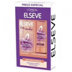 ELSEVE KIT SHAMPOO 375ML CONDICIONADOR 170ML LISO SONHOS