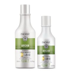 INOAR KIT SHAMPOO 500ML/CONDICIONADOR 250ML ARGAN LISO