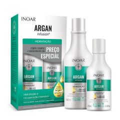 INOAR KIT SHAMPOO 500ML/CONDICIONADOR 250ML ARGAN HIDRATACAO