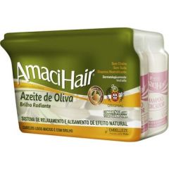 Embelleze Amaci Hair Azeite de Oliva Creme Alisante 220g Base de Guanidina