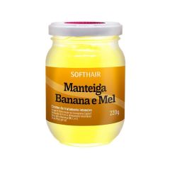 Softhair Creme de Tratamento Intensivo 220g Manteiga, Banana e Mel