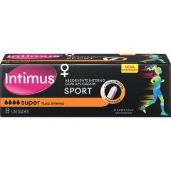 Intimus Absorvente Interno com Aplicador Sport 8un Médio Absorção