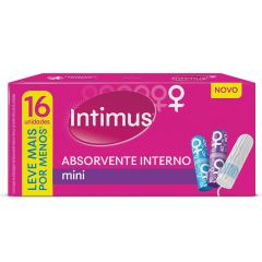 Intimus Absorvente Interno Mini 16 unidades