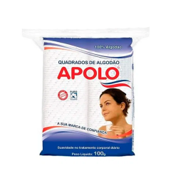 Algodão Quadrado Ziplock Apolo 100g 