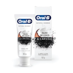 Oral B Creme Dental Natural Essence 75ml Óleo de Coco & Carvão