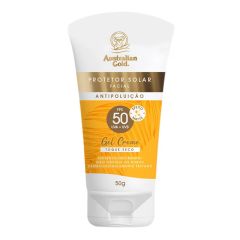 Australian Gold Protetor Solar Facial Antipoluição 50g FPS 50 Gel Creme