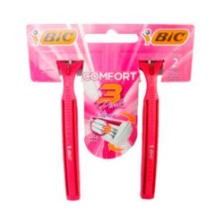 Aparelho De Depilação Bic Confort 3 Pink 2unid