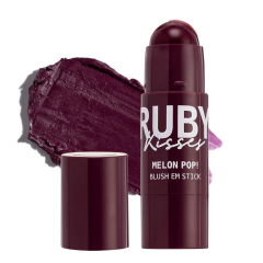 Ruby Kisses Blush em Stick Melon Pop! Roxo  5g