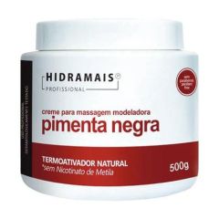 Hidramais Creme para Massagem Modeladora 500g Pimenta Negra