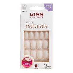 Kiss Salon Naturals Unhas Postiças Oval 28 Un. Tamanho 14