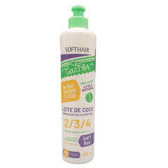 Softhair Cachos Finalizador Leite de Coco 300ml Cachos Tipos 2/3/4