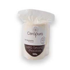 Cerapura Cera Depilatória Cera Branca Chocolate 500g