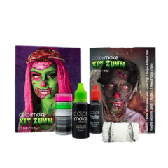 Color Make Kit Maquiagem Efeitos Especiais Zumbi  - 4 itens