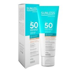 Farmax Sunless Protetor Solar Facial 60g FPS 50 Cor Clara