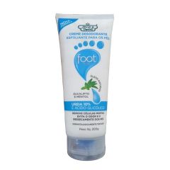 Flores & Vegetais Creme Desodorante Esfoliante para os Pés 200g Eucalipto e Mentol