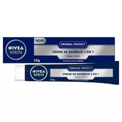 Creme de Barbear 2 em 1 Nivea Men Original Protect 65g