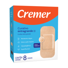 Cremer Curativo Extragrande Bege 8 unid