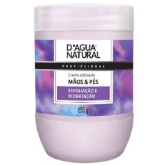 D'Água Natural Creme Esfoliante Mãos e Pés 650g Óleo de Semente de Uva