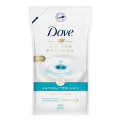 Dove Sabonete Liquido Refil 200Ml Cuida e Protege