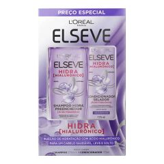 ELSEVE KIT SHAMPOO 375ML CONDICIONADOR 170ML HIDRA HIALURONICO