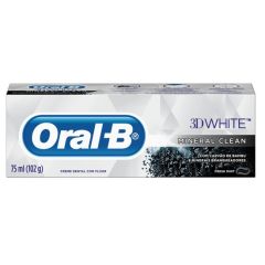 Oral B Creme Dental 3D White Carvão 75ml