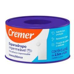 Cremer Esparadrapo Impermeável Branco 2,5cm x 4,5m 