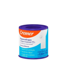 Cremer Esparadrapo Impermeável Branco 2,5cm x 90cm 