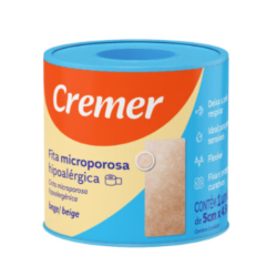 Cremer Fita Microporosa Hipoalergica Bege 5cm x 4,5m