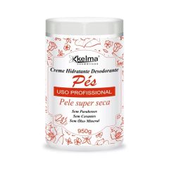 Kelma Creme Hidratante Desodorante Pés 950g Pele Super Seca