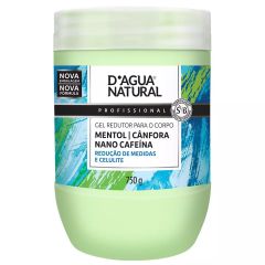 Gel Redutor de Medidas Mentol canfora e Cafeina D'Agua Natural  750G 