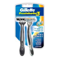 APARELHO DE BARBEAR GILLETTE Prestobarba3  2unid