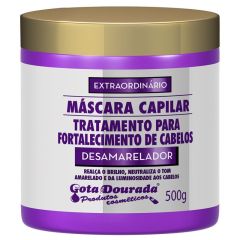 Gota dourada mascara capilar desamaelador fortalecimento de cabelos 500g