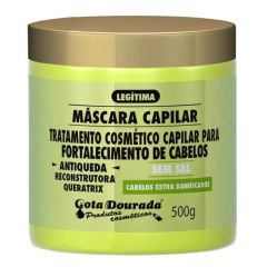 Gota dourada mascara capilar fortalecimento de cabelos antiqueda reconstrutor queratrix 500g