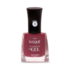 Risque Esmalte Diamond Gel 9,5Ml Rosa Flambado