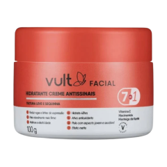 Vult Creme Facial Hidratante Antissinais 100g Textura Leve e Seca