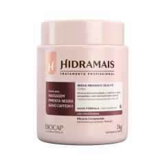 Hidramais Creme para Massagem 1kg Pimenta Negra Nano Caffein