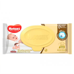 Lenço Toalha Umedecida  Huggies 100 Primeiros Dias 48 unid