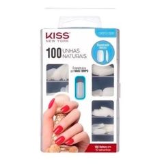 Unhas Postiças Kiss NY - 100 Unhas Naturais Quadrado Médio