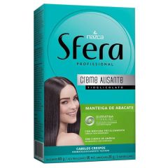 Nazca Sfera Kit Creme Alisante Manteiga de Abacate Alisante 80g + Neutralizante 90ml + Máscara 20g