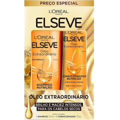 Kit Shampoo 375ml + Condicionador 170ml Elseve Óleo Extraordinário